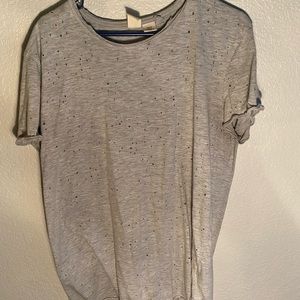 Distressed Light Gray T